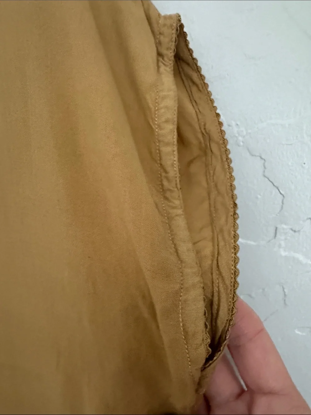 $5 CLOSET CLOSING Vintage 80s 90s Tan Blouse Floral Embroidery Cottagecore Top - Picture 5 of 10